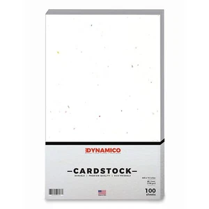 Speckled White Bright Color Cardstock, 65lb Cover (176GSM), 8.5 x 14, 100 Sheets - Picture 1 of 3