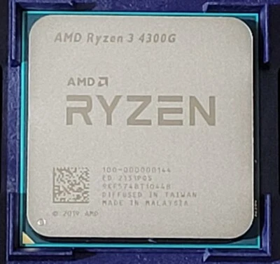 AMD Ryzen 3 4300G Quad Core Desktop AM4 CPU Processor 100-000000144 - Image 1 of 4
