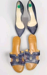 Jessica Simpson 👠 Sandalias de tacón y Tommy Hilfiger | Mujer Talla 8m/9m🩴Lote de 2 - Imagen 1 de 7