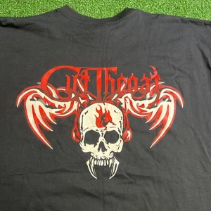 Cut Throat Fightgear.com Graphic T-Shirt Black Mens Size XL Short Sleeve - Picture 1 of 9