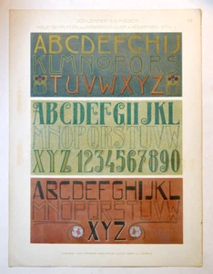 NEW WRITINGS AND COMPANY SIGNS MODERN STYLE 1, lithogr. Art Nouveau Pl n°52 - Picture 1 of 1