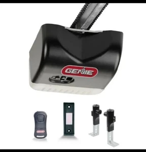 1/2 HP Garage Door Opener Durable Chain Drive Genie Remote Wall Control T Beam - Picture 1 of 9