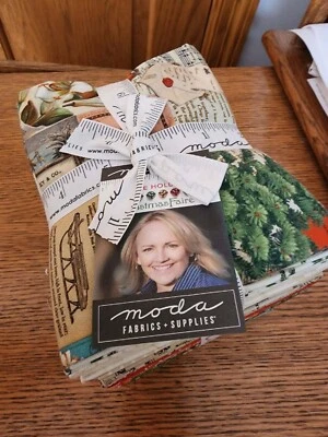 Moda Christmas Faire  30 Fat quarter bundle 7390AB by Cathy Holden - Image 1 of 3