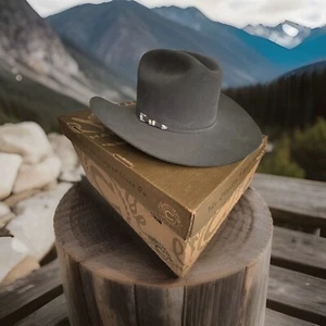 George Strait by Resistol Logan 6X Felt Cowboy Hat-RFLGAN-52422574-Charcoal 7.5 - Picture 1 of 8