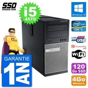 PC tour DELL 7020 Intel Core i5-4570 RAM 4Go SSD 120Go Windows 10 Wifi - Bild 1 von 3