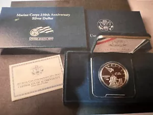 2005 UNITED STATES MARINE CORPS 230th ANNIVERSARY PROOF SILVER DOLLAR. - Picture 1 of 5