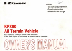 Manual del propietario original Kawasaki KFX90 KSF90 2009 - Imagen 1 de 2