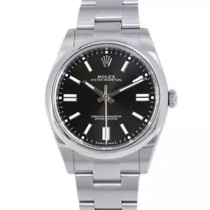 ROLEX Oyster Perpetual 41mm Stainless Steel Black Dial 124300 - Picture 1 of 16