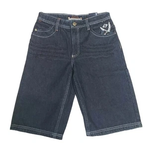 Enyce Boys Jeans Shorts Size 12 Blue Denim 100% Cotton - Picture 1 of 9