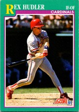 1991 Score Baseball Rex Hudler St. Louis Cardinals #589 v2