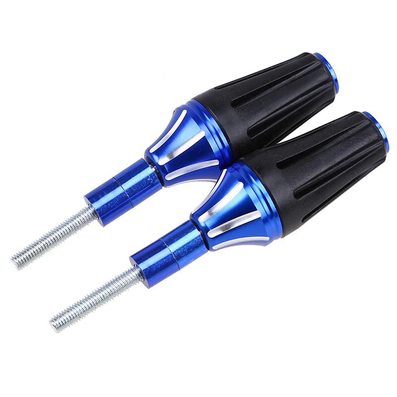 Par Nuevo Marco Moto Deslizadores Protector Cuerpo Antichoque Aleación Aluminio Foto 1 de 4