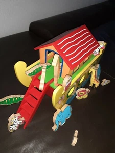 Legler Arche Noah groß Figuren Schiff Tiere Holz Abenteuer*NEU!!!* - Bild 1 von 8