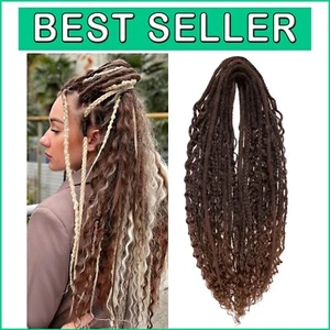 24 Inch Synthetic Double Ended Dreadlock Extensions – 3 Styles for Instant Glam - Picture 1 of 8