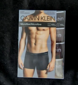 CALVIN KLEIN MICROFIBER 4-PACK MENS LOW RISE TRUNK UNDERWEAR SZ XL #NP2347O-NWT - Picture 1 of 6