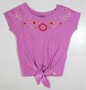 LUCKY BRAND GIRLS TOP - PURPLE SZ 2 TODDLER - TEE SHIRT GRAPHIC 2T - Picture 1 of 1