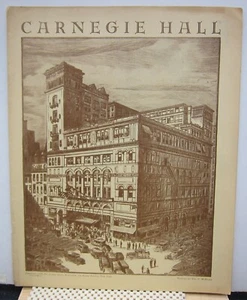 Carnegie Hall - Program 1931-1932 Season - Picture 1 of 3