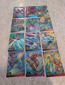 1995 Flair Marvel Annual Chromium Chase Set #1-12! Top Zustand! - Bild 1 von 17