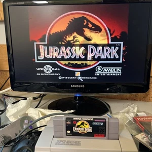 Jurassic Park (Super Nintendo SNES) - Cartouche seule - Testé - Livraison gratuite - Photo 1/6