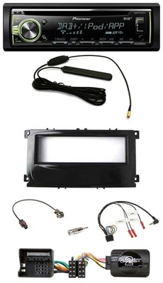 Pioneer MP3 USB CD DAB Lenkrad Autoradio für Ford Focus ab 07 Galaxy C-Max schwa - Bild 1 von 4