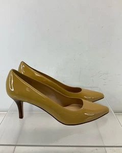 Cole Haan Tan Patent Leather Pointed-Toe Slip-On Pumps Size 9 - Picture 1 of 7