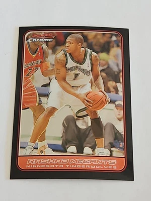 2006-07 Bowman Chrome Basketball #62 Rashad McCants Minnesota Timberwolves MINT - Image 1 of 2