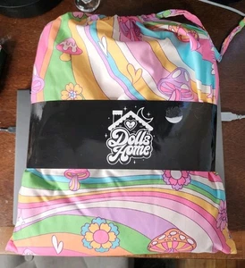 Neu Dolls Kill Home Technicolor Dreams Lakenset Pilz Regenbogen Voll/Königin - Bild 1 von 5