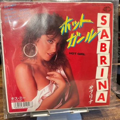 SABRINA 7" HOT GIRL 1988 JAPANESE PRESS Seven Seas – K07S-7118 EX/EX - Image 1 of 3