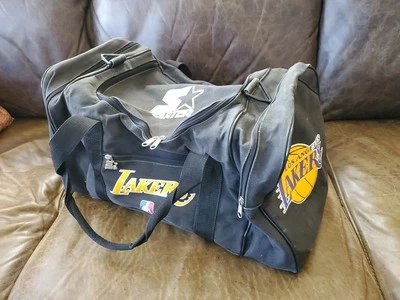 Authentic Vintage Los Angeles Lakers STARTER Team Duffle/Gym  Bag 1980s Era NBA  - Image 1 of 4