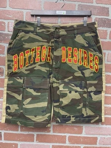 Size 38 - Bottega Desires Camo 2 Panel Shorts - Picture 1 of 6