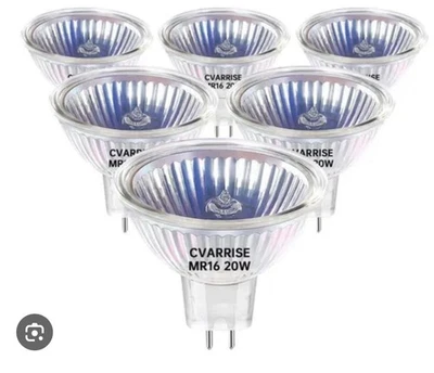 Bulbs Cvarrise Mr16 20w 12v Dimmable 2700k 6 Pack - Image 1 of 4