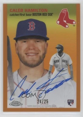 2023 Topps Chrome Platinum Anniversary /25 Caleb Hamilton #CPA-CH Rookie Auto RC - Image 1 of 2