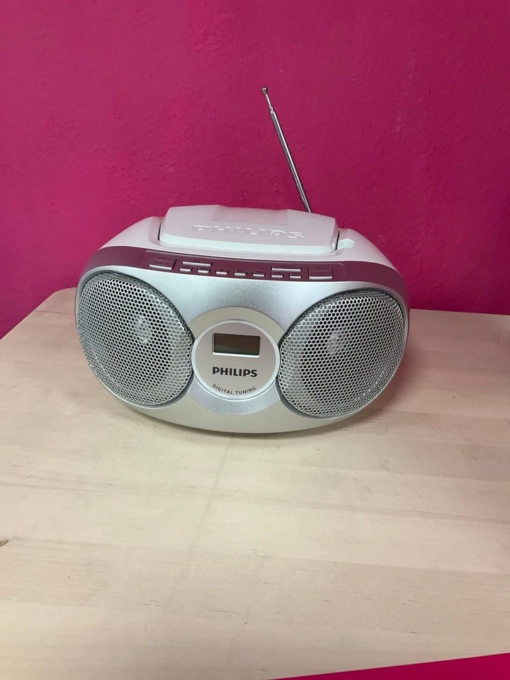Philips AZ215S silber Radiorekorder mit CD-Spieler - Wie neu 1#1907186 - Bild 1 von 4