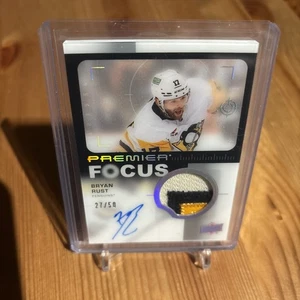 Bryan Rust Premier Focus Jersey Auto /50 2023-24 Premier Hockey - Picture 1 of 3