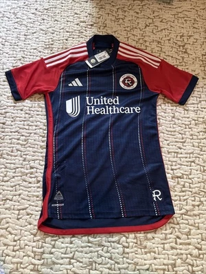 New England Revolution Adidas Authentic 24/25 Home Jersey  XS Slim Fit NWT MLS  - Image 1 of 4