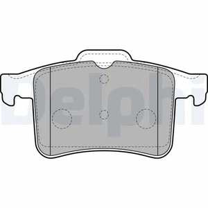 DELPHI LP2179 Brake Pad Set, disc brake for JAGUAR - Bild 1 von 3