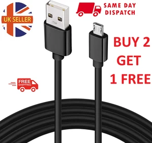 Micro USB Cable 25CM 1M 2M 3M High Speed Data Sync Fast Charger Charging Lead UK - Picture 1 of 9