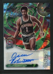2022-23 OSCAR ROBERTSON 30/49 AUTO PANINI SPECTRA ICONS ICE CRACKED AUTOGRAFI - Foto 1 di 2