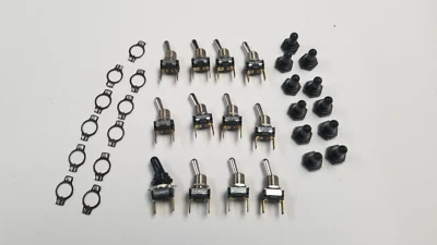 12X Toggle SWITCH ON/OFF 12V 15A SPST 2 Terminal Car Boat* Waterproof - Image 1 of 4