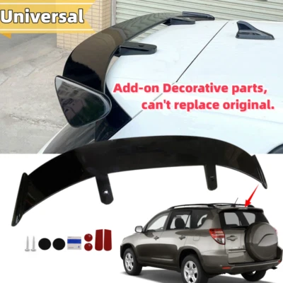 Fit For 2006-2012 Toyota RAV4 Universal Black Rear Tailgate Roof Spoiler - Image 1 of 4