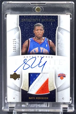 Nate Robinson 2005-06 Exquisite Collection RC Rookie Patch Auto /255 Knicks RPA - Image 1 of 3
