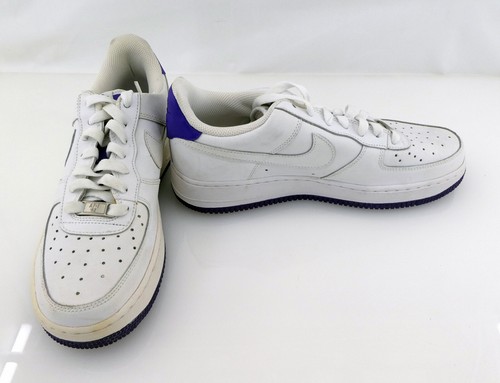 Scarpe Nike Air Force 1 sneakers basse bianco blu non corrispondenti giovani 6 7