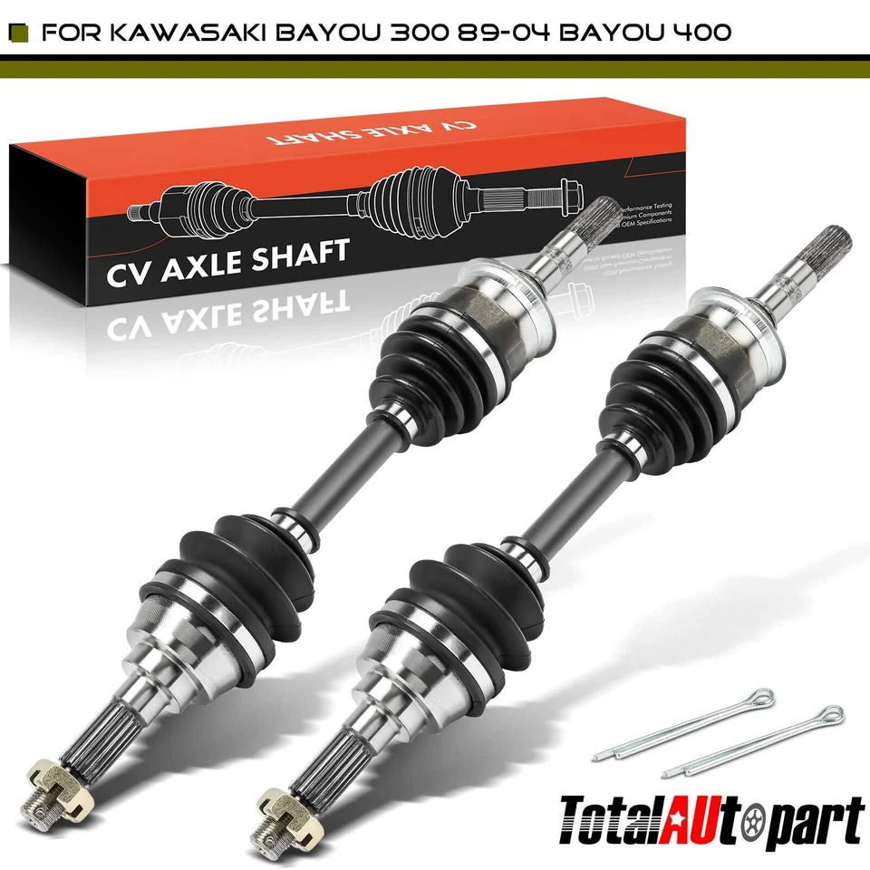 2x Conjunto de eje CV para Kawasaki Bayou 300 400 1989 1990-2004 delantero izquierdo y derecho Foto 1 de 4