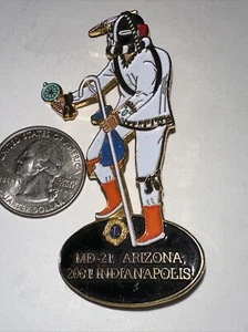 Lions Club Collectible Prestige Pin Arizona 2001 IndianapolisMD 21 Kachina - Picture 1 of 2