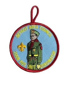 BSA Detroit Area Council 2008 FOS Einheit Koordinator Tasche Patch Pfadfinder Mi - Bild 1 von 9