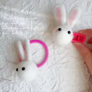 Cute Bunny and Carrot Hair Accessories Set - Perfect Gift for Kids - Picture 1 of 10