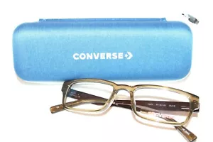 NEW CONVERSE YIKES OLIVE GREEN EYEGLASSES YOUTH KIDS RX FRAMES 47-16-125 W/ CASE - Picture 1 of 6