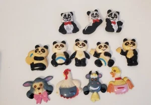 Vintage Plastic Or Resin Magnets Googly Eyes Lot Of 12 - Picture 1 of 3