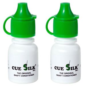 Cue Silk Pool Cue Shaft Conditioner ¼ oz 2 Bottles - AUTHORIZED DEALER