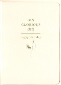 Offene Happy Birthday Grußkarte weiblich für ihren Gin glorreiche Gin Tonic Getränke