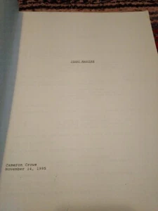 Jerry Maguire Original Movie Script Cameron Crowe 1995 Tom Cruise Memoribilia - Picture 1 of 4